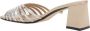 Alevi Milano Metallic Strass Blokhak Sandalen Gray Dames - Thumbnail 3