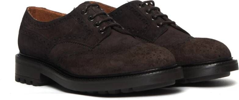 Alexander Hotto Bruine suède Derby schoenen Brown Heren