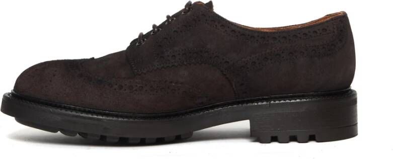 Alexander Hotto Bruine suède Derby schoenen Brown Heren