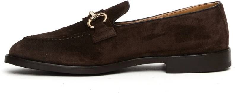 Alexander Hotto Bruine Suède Mocassin Schoen