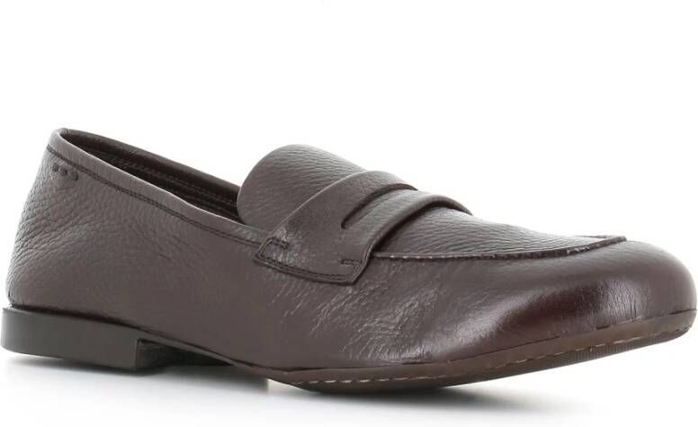 Alexander Hotto Donkerbruine Loafer Schoen van Zacht Leer Brown Heren
