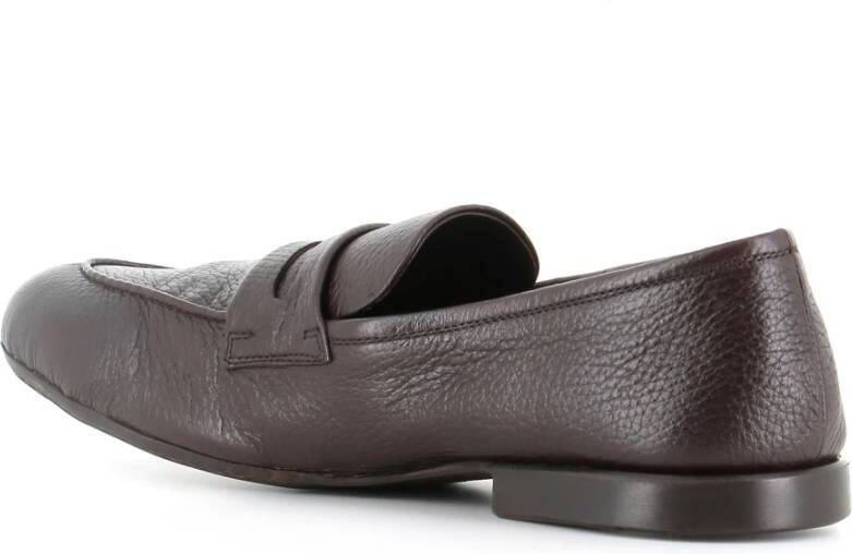 Alexander Hotto Donkerbruine Loafer Schoen van Zacht Leer Brown Heren