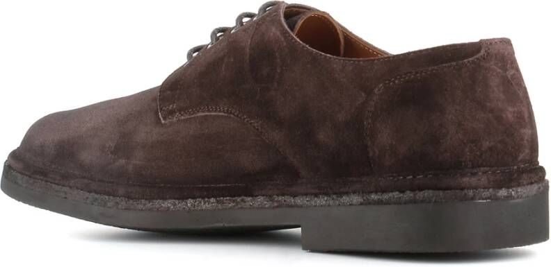 Alexander Hotto Donkerbruine platte schoenen ronde neus Brown Heren