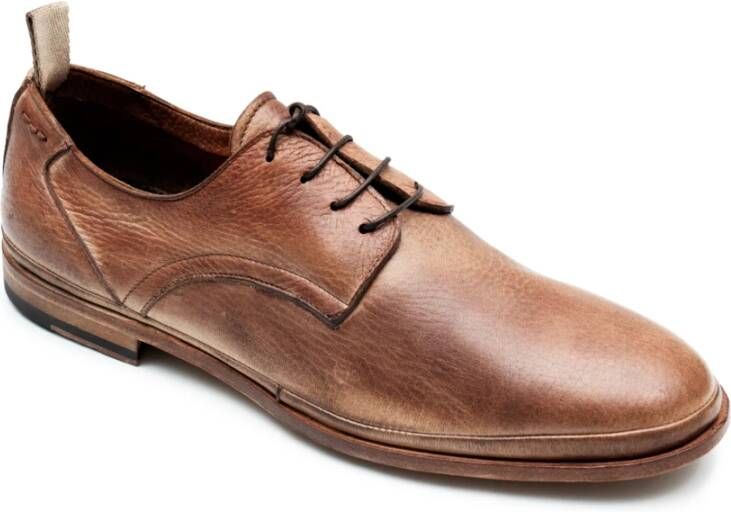 Alexander Hotto Lage Leren Schoenen Beige Heren