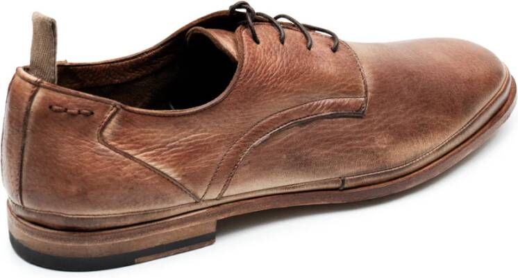 Alexander Hotto Lage Leren Schoenen Beige Heren
