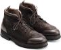 Alexander Hotto Leren Bergschoenen Veterschoen Enkel Brown Heren - Thumbnail 3