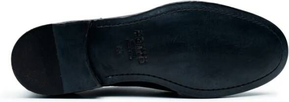 Alexander Hotto Leren Platte Schoenen Black Heren