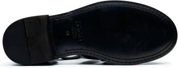 Alexander Hotto Zwarte buffelleer sandalen Black Heren