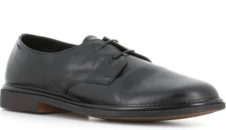 Alexander Hotto Zwarte leren Derby schoenen Black Heren