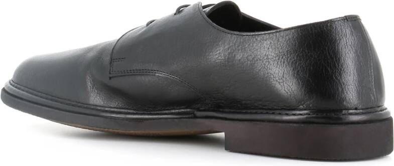 Alexander Hotto Zwarte leren Derby schoenen Black Heren