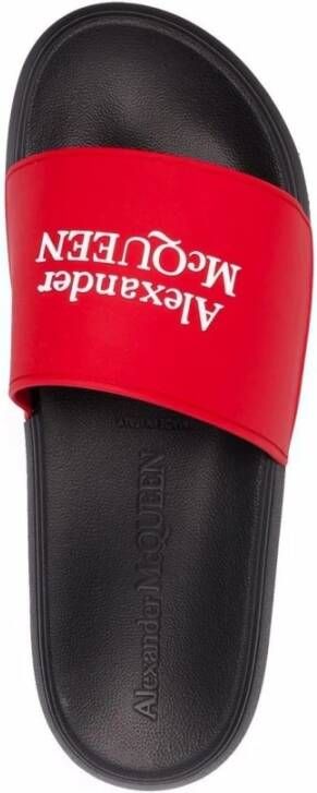 alexander mcqueen 663564W4Rf06487 Lederen sandalen Rood Heren