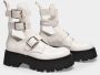 Alexander mcqueen Boots & laarzen Leather Ankle Boots in wit - Thumbnail 3