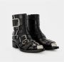 Alexander mcqueen Zwarte Leren Laarzen met Amandelvormige Neus Black Dames - Thumbnail 3