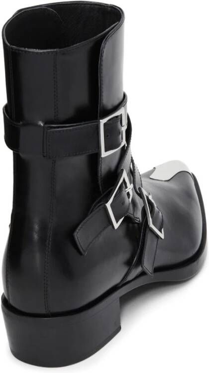 alexander mcqueen Punk Triple Strap Enkellaarzen Zwart Heren