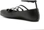 Alexander mcqueen Cage Ballerinas Leather Black in zwart - Thumbnail 4