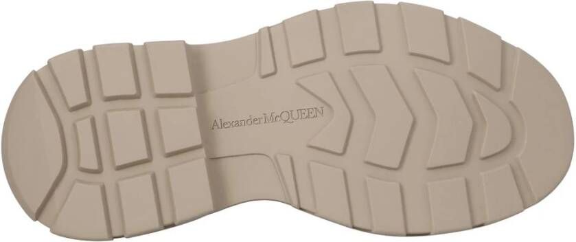 Alexander McQueen Beige LaceUp Platform Laarzen