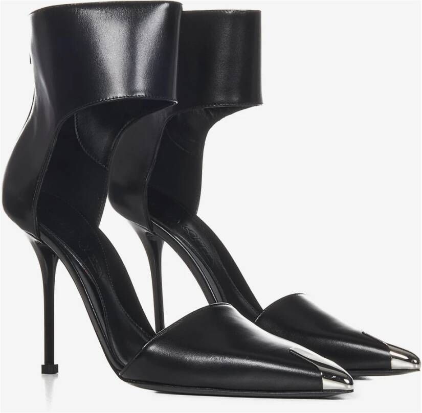 Alexander mcqueen Zwarte hakken enkelband sandalen Black Dames - Foto 3