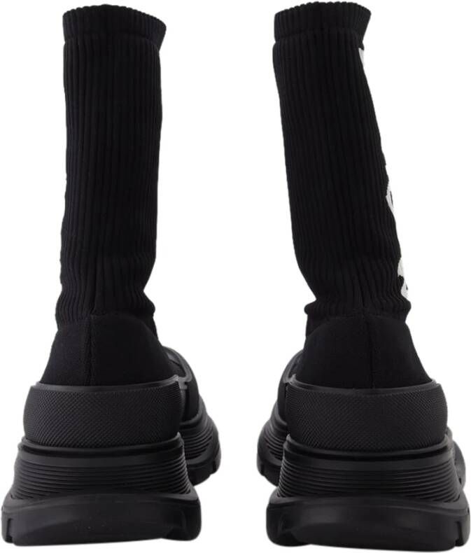 alexander mcqueen Zwarte Tread Slick Sock Laarzen Zwart Heren