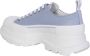 Alexander McQueen Blauw Beige Tread Slick Sneakers - Thumbnail 2