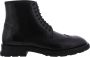 Alexander mcqueen Zwarte Leren Veterschoenen met Geborduurde Details Black Heren - Thumbnail 2