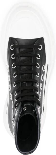 alexander mcqueen Zwarte Tread Slick Enkellaarzen Zwart Heren