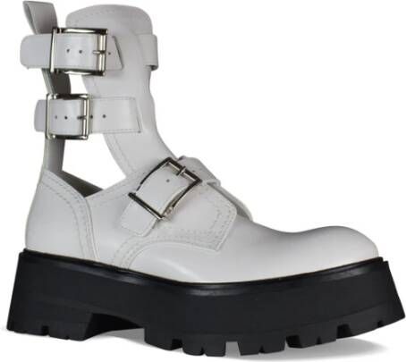 alexander mcqueen Boots White Dames