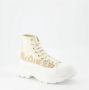 Alexander mcqueen Chunky Sole Leren Veterschoenen Beige Dames - Thumbnail 11