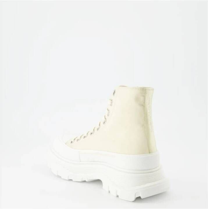 alexander mcqueen Tread Slick Graffiti Sneakers Beige Dames