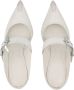 Alexander mcqueen Krijtleren Hardware Muiltjes 7cm Hak White Dames - Thumbnail 5