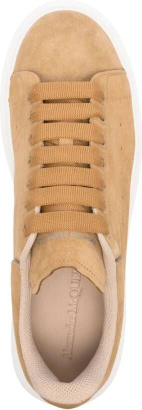 Alexander McQueen Bruine Suède Skull Sneakers