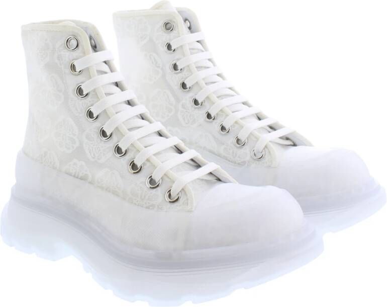Alexander McQueen Canvas Boot Tread Mode Sneakers