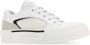 Alexander mcqueen Canvas en Leren Plimsoll Sneakers White Heren - Thumbnail 2