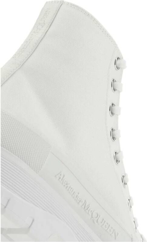 Alexander McQueen Canvas Sack Sneakers in Wit