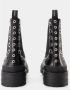 Alexander mcqueen Tread Slick Ankle Boots Black White Leather Zwart Heren - Thumbnail 8
