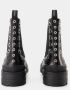 Alexander mcqueen Tread Slick Ankle Boots Black White Leather Zwart Heren - Thumbnail 7