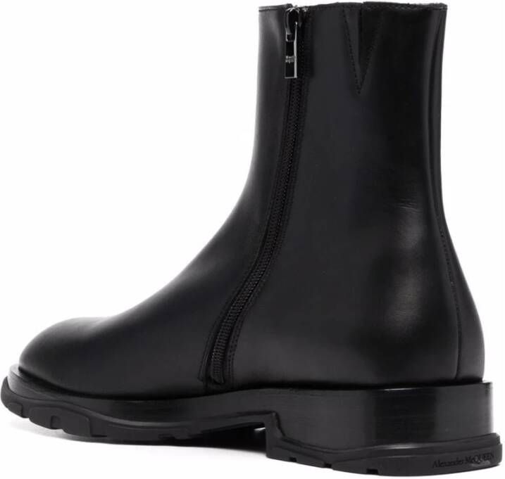 alexander mcqueen Slim Tread Chelsea Laarzen Zwart Heren
