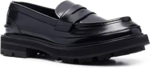 alexander mcqueen Chunky Penny Loafers Zwart Leer Black Heren