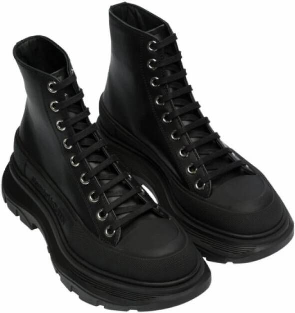 alexander mcqueen Chunky-Sole Enkellaarzen Zwart Dames