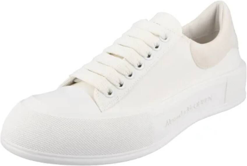 alexander mcqueen Cotton sneakers White Dames