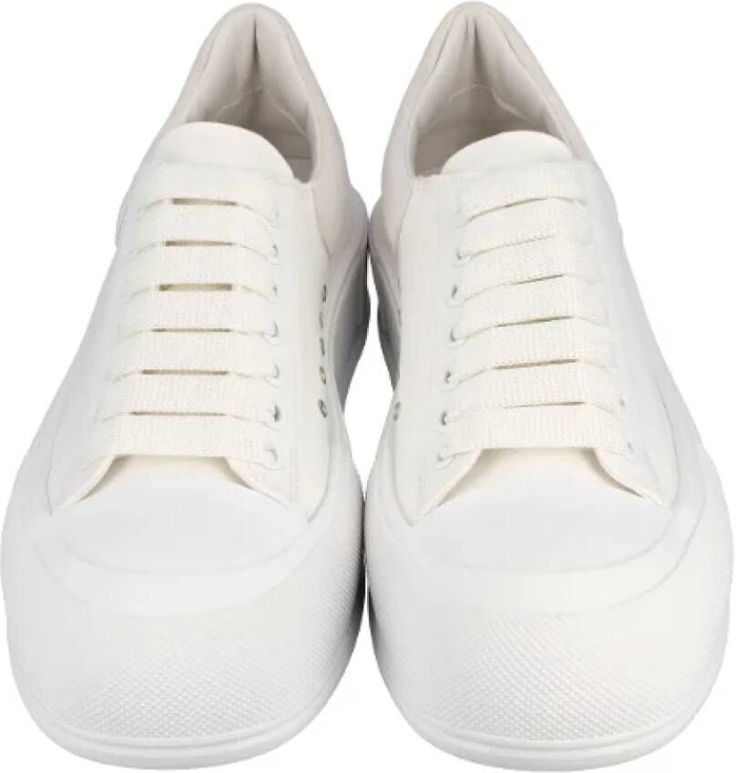 alexander mcqueen Cotton sneakers White Dames