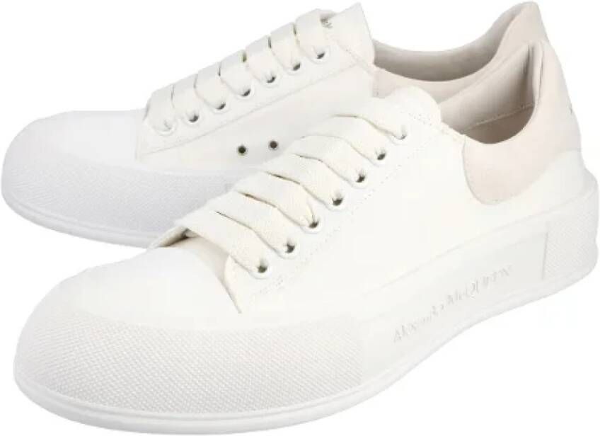 alexander mcqueen Cotton sneakers White Dames