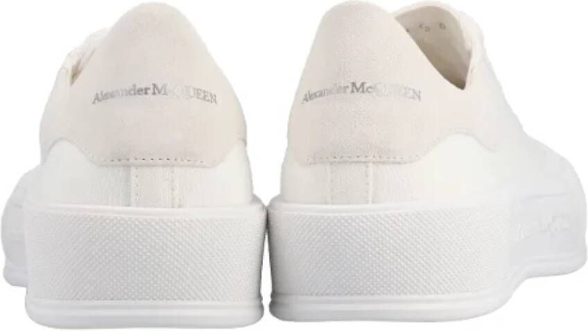 alexander mcqueen Cotton sneakers White Dames