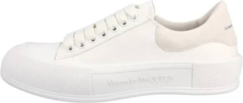 alexander mcqueen Cotton sneakers White Dames