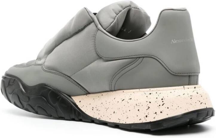 alexander mcqueen Gepolsterde Logo Court Sneakers Grijs Heren