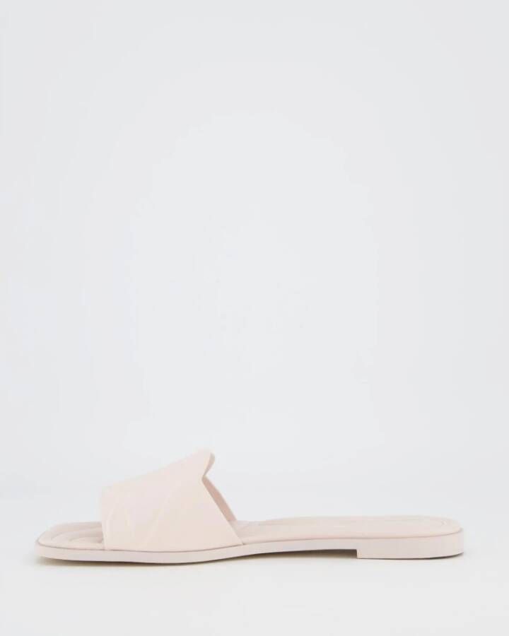 alexander mcqueen Dames Leren Slipper Logo Roze Pink Dames