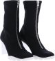 Alexander mcqueen Scuba Soft Boots in Black Canvas Zwart Dames - Thumbnail 8