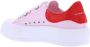 Alexander mcqueen Low-Top Sneakers Dames Sneaker Fabri.S.Gomm Ca.S. Sen in poeder roze - Thumbnail 3