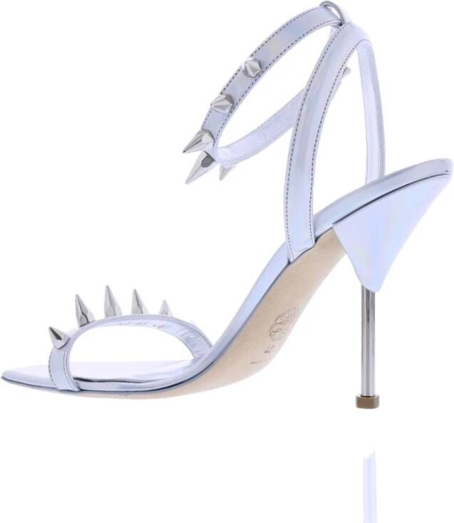 alexander mcqueen Dames Spike Sandal Silver Gray Dames