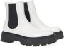Alexander mcqueen Elegante Monochrome Leren Laarzen White Dames - Thumbnail 4