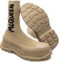 Alexander mcqueen Logo-Print Sock-Style Laarzen Beige Heren - Thumbnail 4